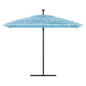 vidaXL Garden Parasol with Steel Pole Blue 290x290x238 cm