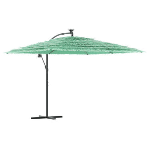 vidaXL Garden Parasol with Steel Pole Green 290x290x238 cm