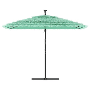 vidaXL Garden Parasol with Steel Pole Green 290x290x238 cm