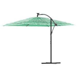 vidaXL Garden Parasol with Steel Pole Green 290x290x238 cm