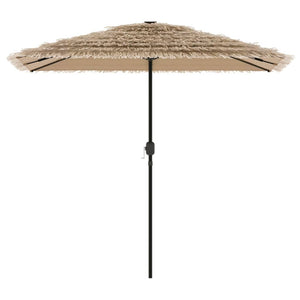 vidaXL Garden Parasol with Steel Pole Brown 248x248x248 cm