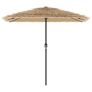 vidaXL Garden Parasol with Steel Pole Brown 248x248x248 cm