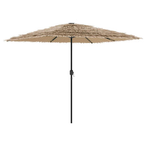 vidaXL Garden Parasol with Steel Pole Brown 248x248x248 cm