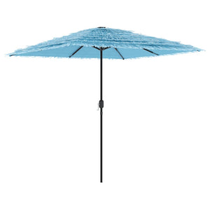 vidaXL Garden Parasol with Steel Pole Blue 248x248x248 cm