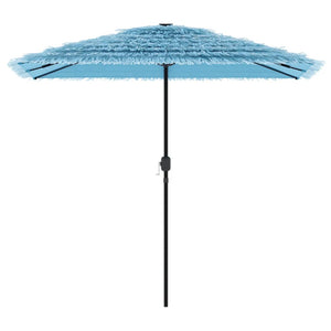 vidaXL Garden Parasol with Steel Pole Blue 248x248x248 cm