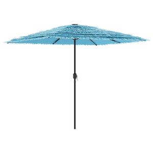 vidaXL Garden Parasol with Steel Pole Blue 248x248x248 cm