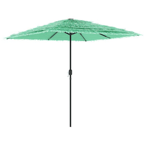 vidaXL Garden Parasol with Steel Pole Green 248x248x248 cm