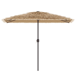 vidaXL Garden Parasol with Steel Pole Brown 300x200x250 cm