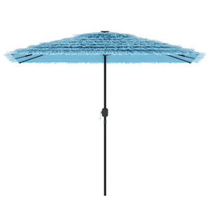 vidaXL Garden Parasol with Steel Pole Blue 300x200x250 cm