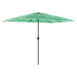 vidaXL Garden Parasol with Steel Pole Green 300x200x250 cm