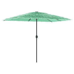 vidaXL Garden Parasol with Steel Pole Green 300x200x250 cm