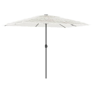 vidaXL Garden Parasol with Steel Pole White 300x200x250 cm