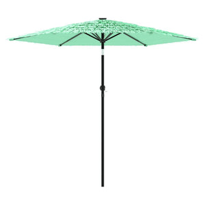 vidaXL Garden Parasol with Steel Pole Green 268x268x226 cm