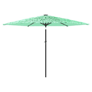 vidaXL Garden Parasol with Steel Pole Green 288x288x225 cm