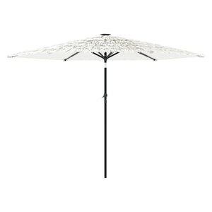 vidaXL Garden Parasol with Steel Pole White 288x288x225 cm