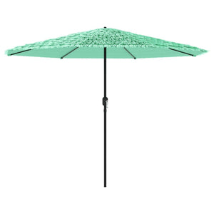 vidaXL Garden Parasol with Steel Pole Green 324x324x247 cm