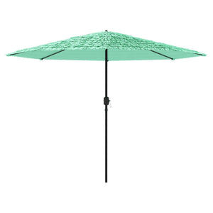 vidaXL Garden Parasol with Steel Pole Green 324x324x247 cm