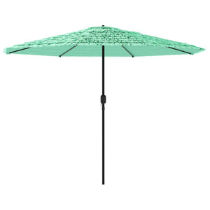 vidaXL Garden Parasol with Steel Pole Green 324x324x247 cm