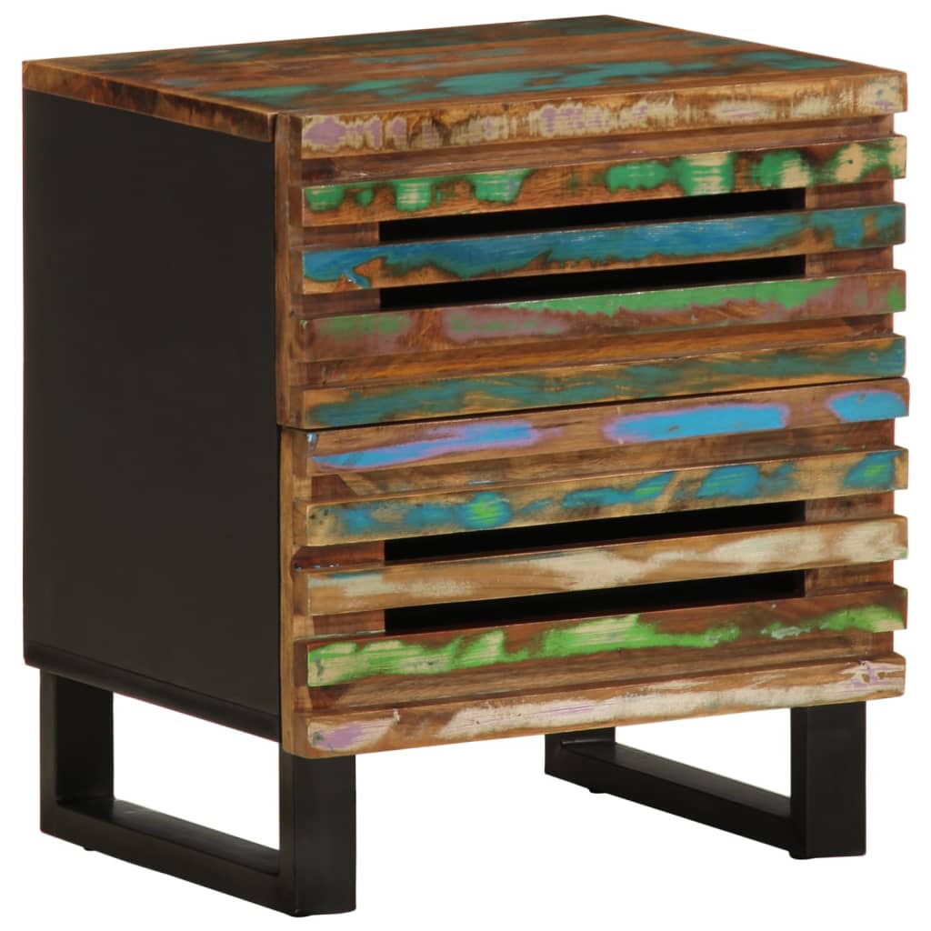 vidaXL Bedside Cabinet 40x33x46 cm Solid Wood Reclaimed