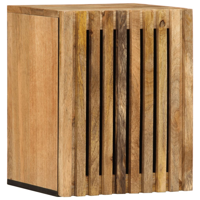 vidaXL Bathroom Wall Cabinet 38x34x48 cm Solid Wood Rough Mango