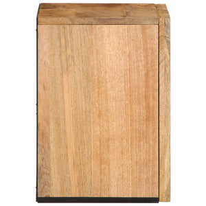 vidaXL Bathroom Wall Cabinet 38x34x48 cm Solid Wood Rough Mango