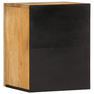 vidaXL Bathroom Wall Cabinet 38x34x48 cm Solid Wood Rough Mango