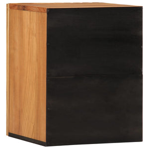 vidaXL Bathroom Wall Cabinet 38x34x48 cm Solid Wood Acacia