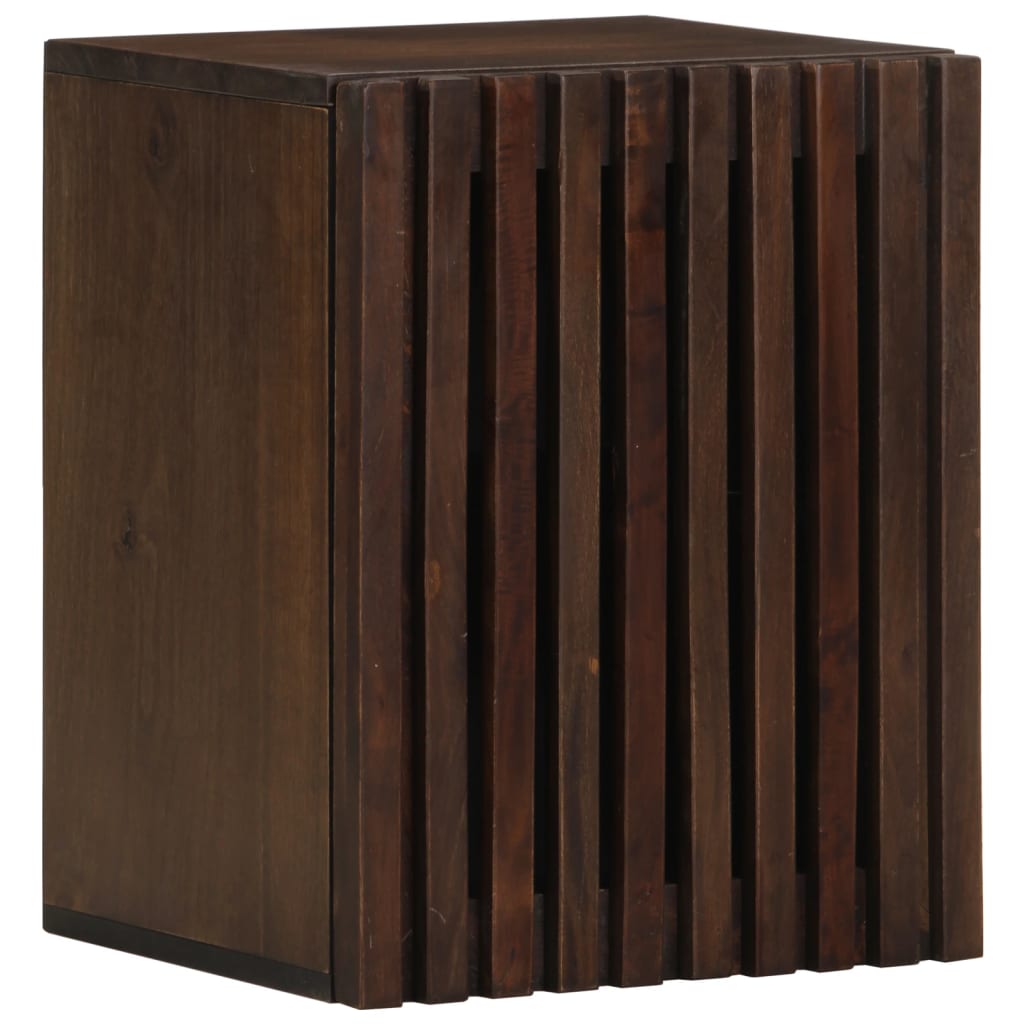 vidaXL Bathroom Wall Cabinet 38x34x48 cm Brown Solid Wood Mango