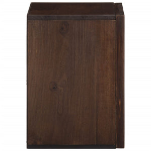 vidaXL Bathroom Wall Cabinet 38x34x48 cm Brown Solid Wood Mango