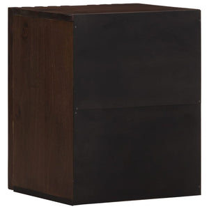 vidaXL Bathroom Wall Cabinet 38x34x48 cm Brown Solid Wood Mango