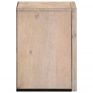 vidaXL Bathroom Wall Cabinet 38x34x48 cm Solid Wood Mango