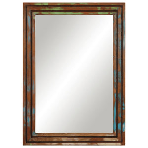 vidaXL Bathroom Mirror 50x70 cm Solid Wood Acacia and Glass