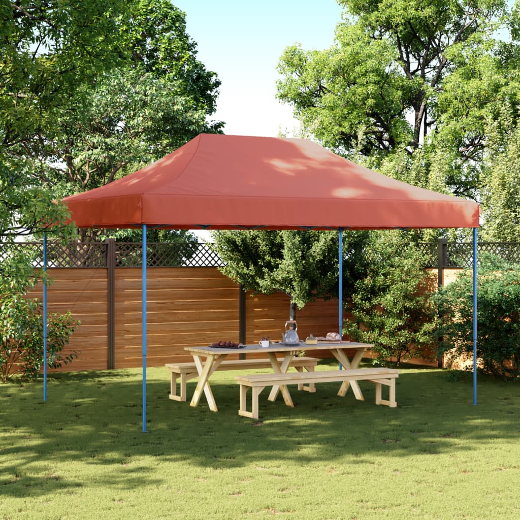 vidaXL Foldable Party Tent Pop-Up Terracotta 440x292x315 cm