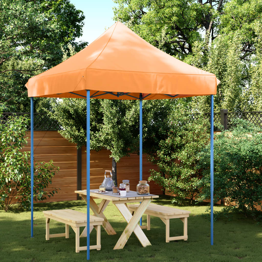 vidaXL Foldable Party Tent Pop-Up Orange 200x200x306 cm