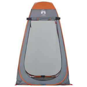 vidaXL Privacy Tent Grey and Orange Pop-up Waterproof