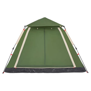 vidaXL Camping Tent Dome 5-Person Green Quick Release