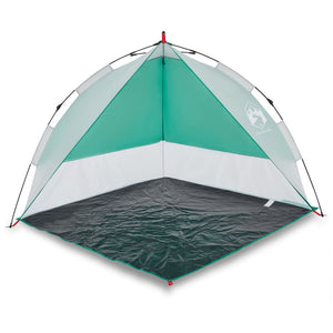 vidaXL Beach Tent Sea Green Quick Release Waterproof