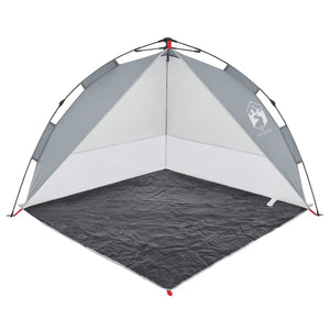 vidaXL Beach Tent Grey Quick Release Waterproof