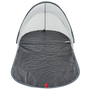 vidaXL Beach Tent Grey Pop-up Waterproof