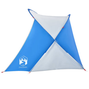 vidaXL Beach Tent 2-Person Azure Blue Pop-up Waterproof