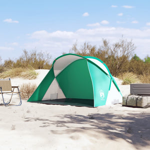 vidaXL Beach Tent 2-Person Sea Green Pop-up Waterproof