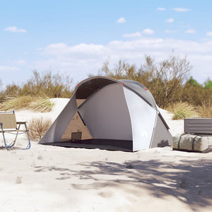 vidaXL Beach Tent 2-Person Grey Pop-up Waterproof