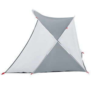 vidaXL Beach Tent 2-Person Grey Pop-up Waterproof