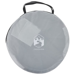 vidaXL Beach Tent 2-Person Grey Pop-up Waterproof