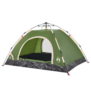 vidaXL Camping Tent 2-Person Green Quick Release