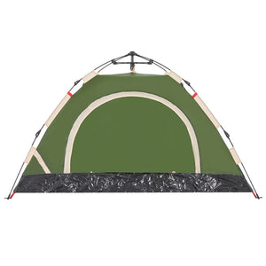 vidaXL Camping Tent 2-Person Green Quick Release