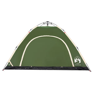 vidaXL Camping Tent 5-Person Green Quick Release