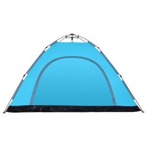 vidaXL Camping Tent 5-Person Blue Quick Release