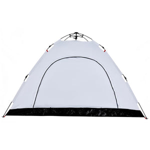 vidaXL Camping Tent 5-Person White Blackout Fabric Quick Release