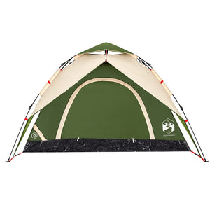 vidaXL Camping Tent Dome 5-Person Green Quick Release